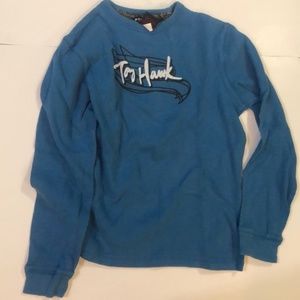Tony Hawk Waffle Thermal Blue Long Sleeve Boys